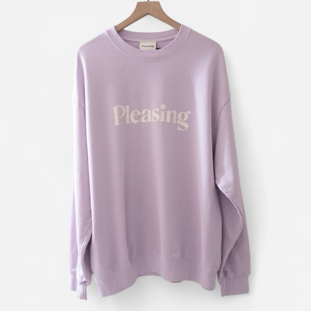Pleasing Lavender Crewneck Sweater